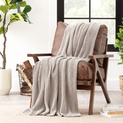 Knit Chenille Throw Blanket