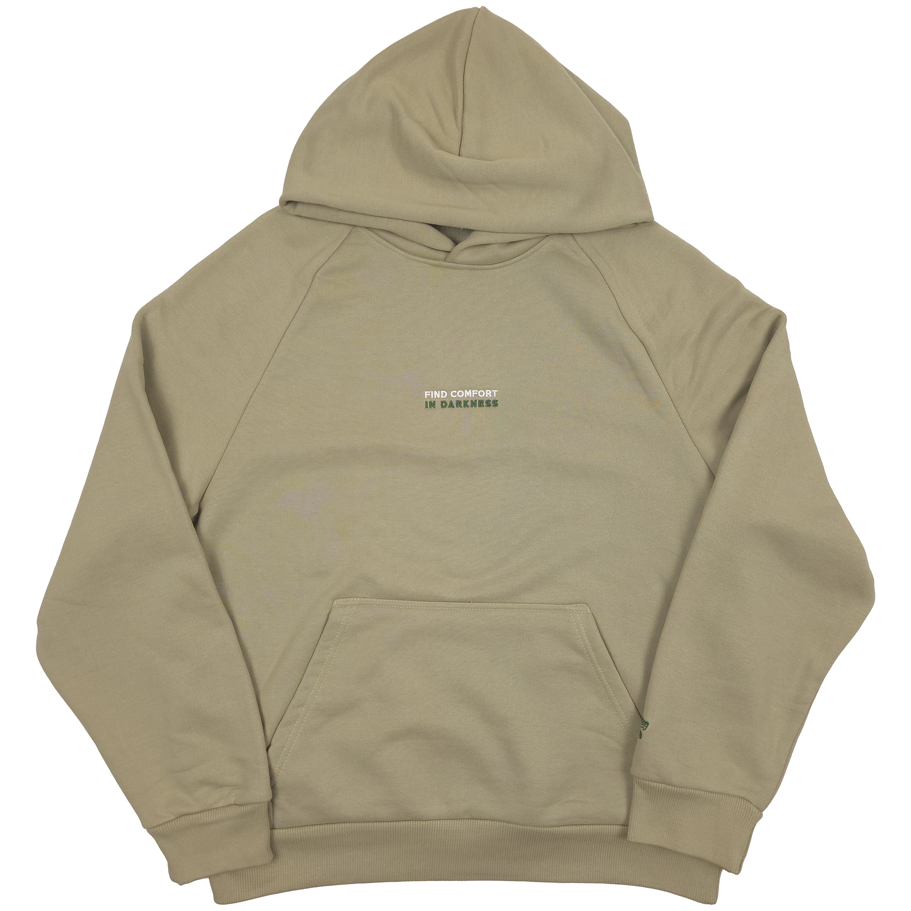 any means necessary shawn coss find comfort in darkness pullover hoodie moss gray