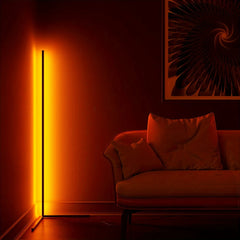 RGB LED Corner Floor Lamp 60-Inch for Living Room Bedroom Game Room Lighting