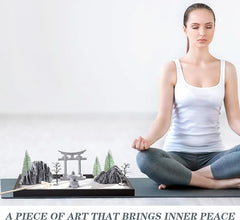 Zen Garden for Desk, Sand Tray Therapy Kit, Japanese Zen Garden Kit, Stress Relief Gifts, Meditation, Desk Decoration.