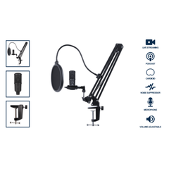 USB Gaming and Streaming Condenser Microphone