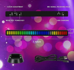 Sound Reactive Music Light Bar 2 pcs pack