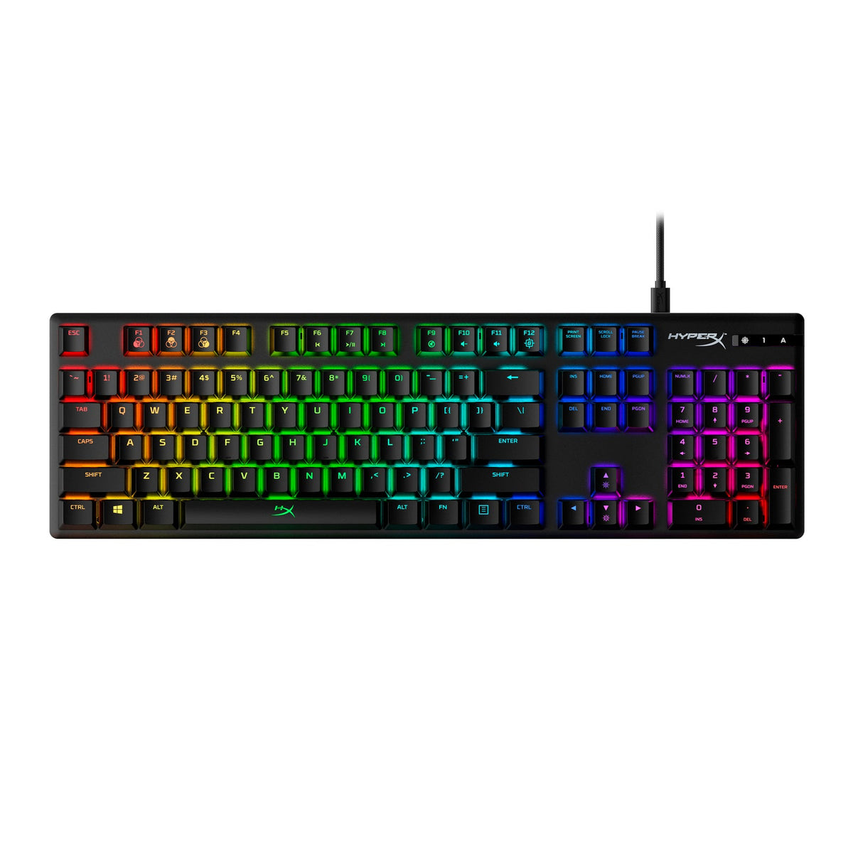 HyperX Alloy Origins - Mechanical Gaming Keyboard - HX Aqua (US Layout) - 01