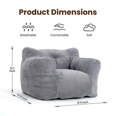 Pamapic Teens Bean Bag Chairs for Kids Gaming Playroom, Dorm & Reading Room