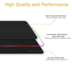 RGB Gaming 1 Touch Light Up Mouse Pad - Large Size
