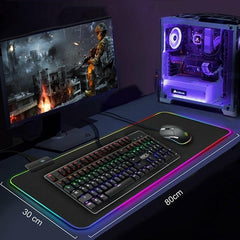 RGB Gaming 1 Touch Light Up Mouse Pad - Large Size